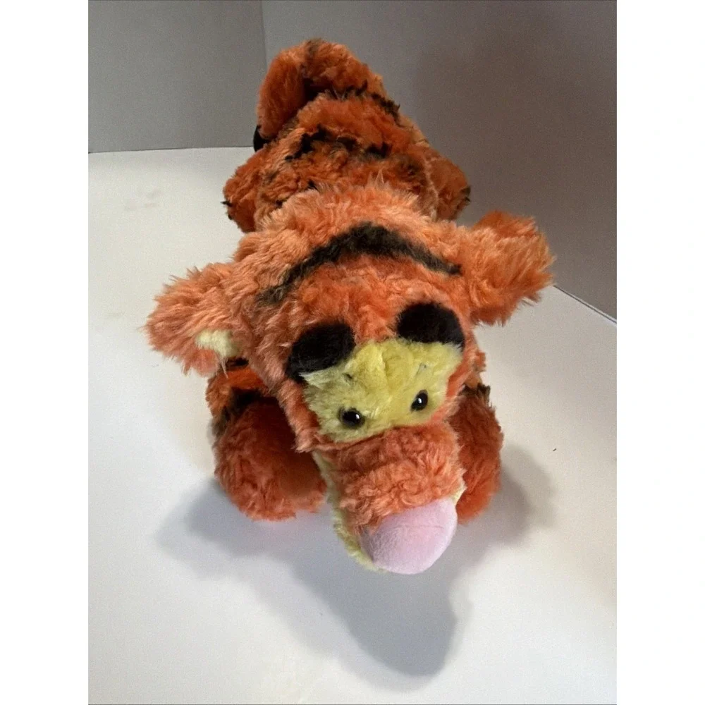 Disney Store Winnie the Pooh Lying Tigger Plush 14 Inch Stuffed Animal Toy